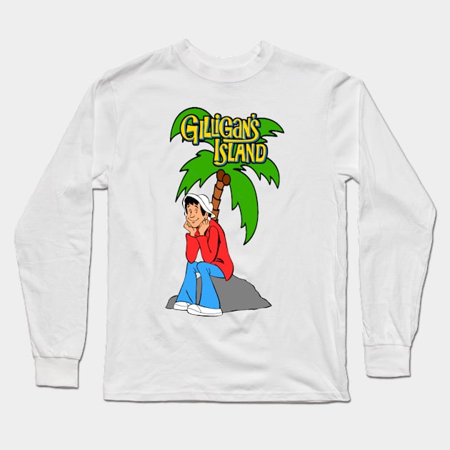 Here On Gilligan's Island Long Sleeve T-Shirt by szymkowski